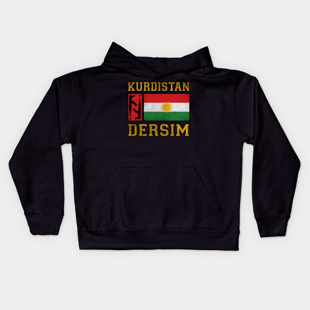 Kurdistan Dersim ak47 flag Kids Hoodie by Jakavonis